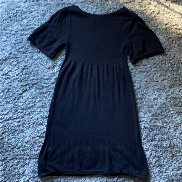 Black Elle Stretchy Sweater Mini Dress - Picture 6 of 8